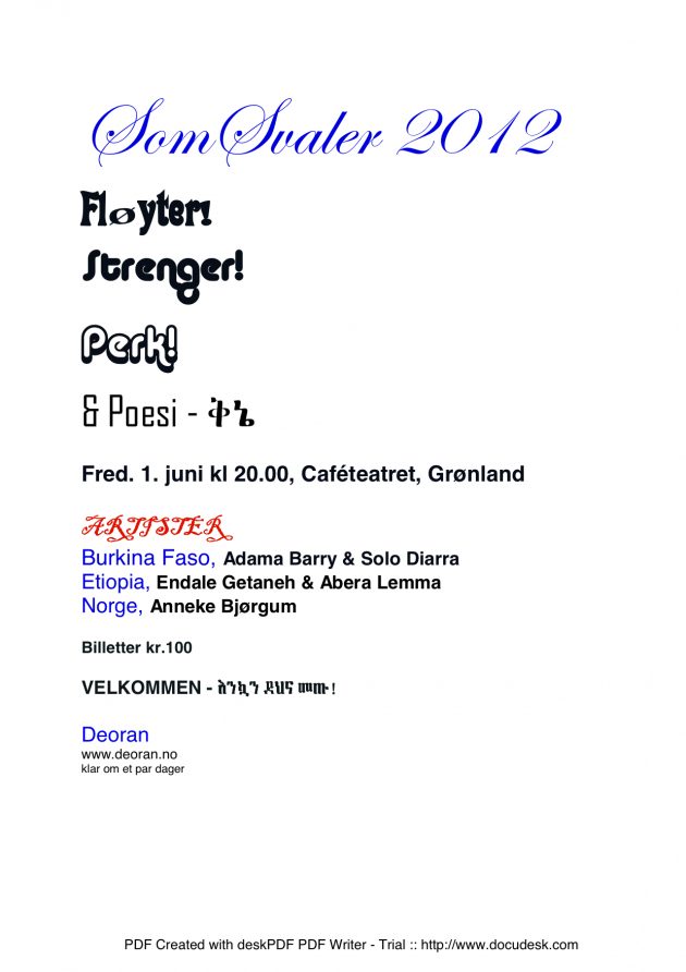 SomSvaler 2012 invitasjon