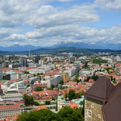 Ljubljana. Foto: Miran Rebrec. Billedbehandling: ModriDirkac. Wikipedia.