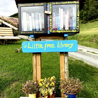 "Åmotsdalen folkebibliotek". Foto: Ragna Karlsvik